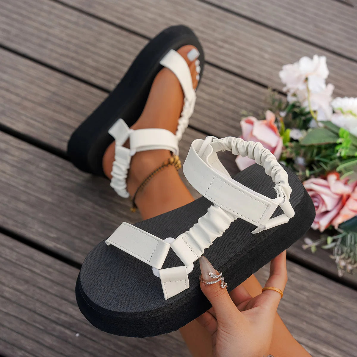Aura | Iridescent Elevated Platform Sandal™