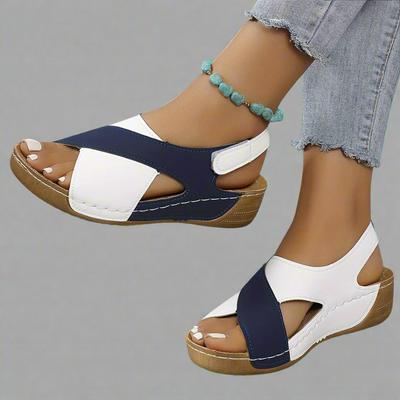 Ada | Two-Tone Slingback Sandals