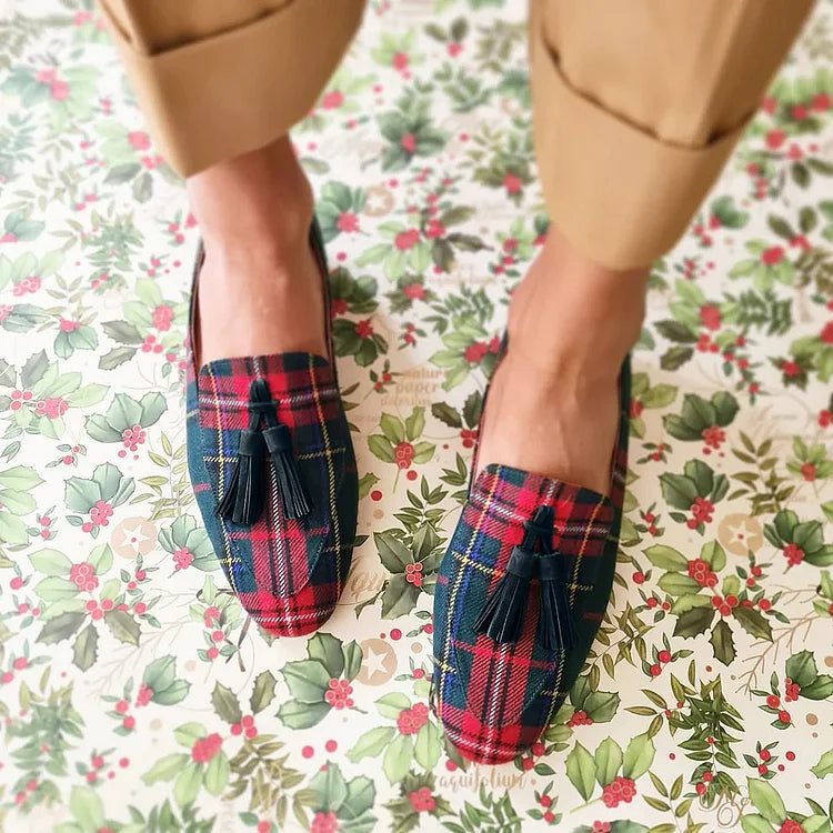 Alana | Chic Scottish Loafers with Fringed Detail