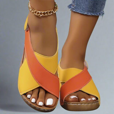 Ada | Two-Tone Slingback Sandals