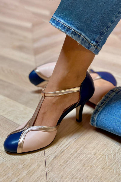 Alessia - Elegant T-Strap Heels