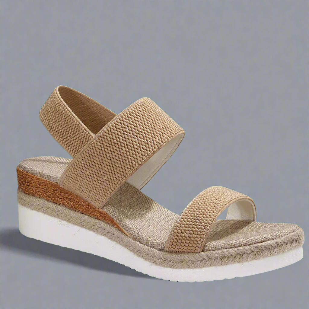 Alessia | Black Elevated Platform Sandals
