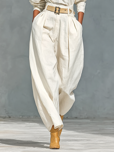 Lucille | Cotton-Linen Wide Leg Set