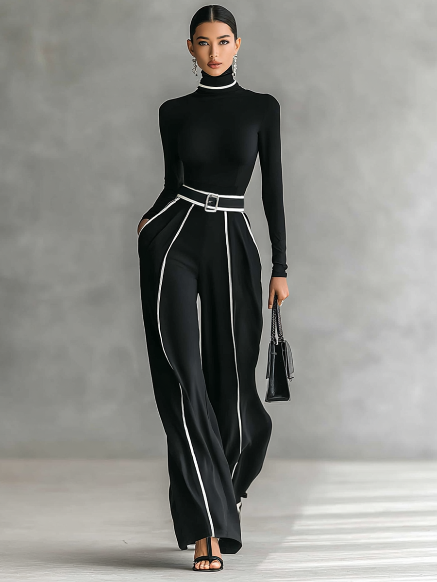 Geraldine | High-Neck Two-Piece Set