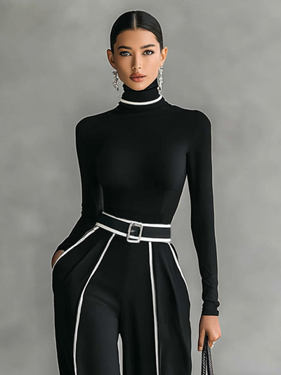 Geraldine | High-Neck Two-Piece Set
