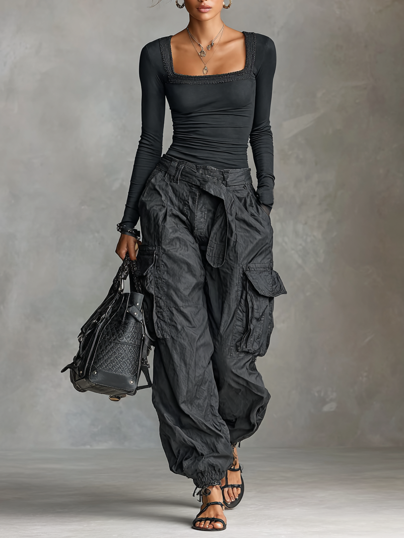Sloane | Square Neck Cargo Set