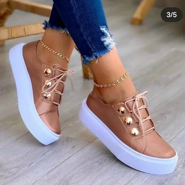 Serena | Orthopedic Round Toe Platform Sneakers™" can be rewritten as:

"Serena | Comfort-Focused Round Toe Platform Sneakers™
