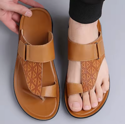 Callen Luxe™ | Premium Bare Leather Sandals