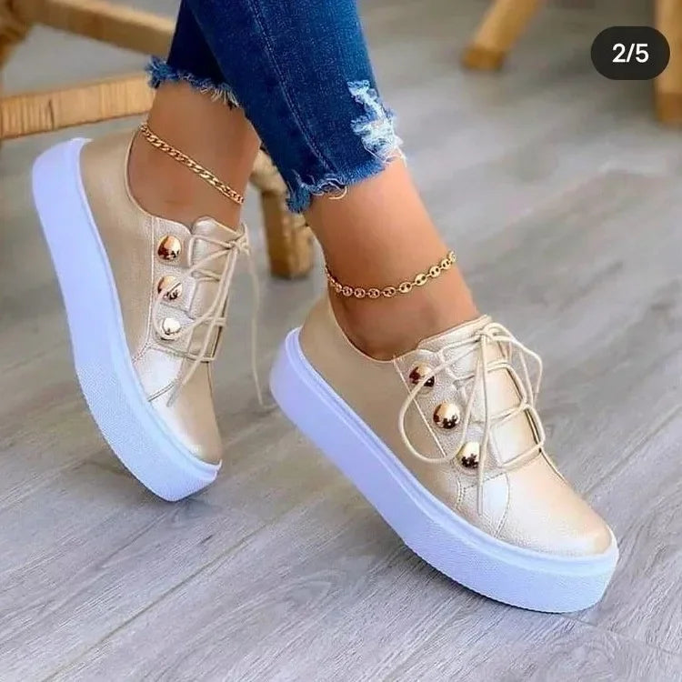 Serena | Orthopedic Round Toe Platform Sneakers™" can be rewritten as:

"Serena | Comfort-Focused Round Toe Platform Sneakers™
