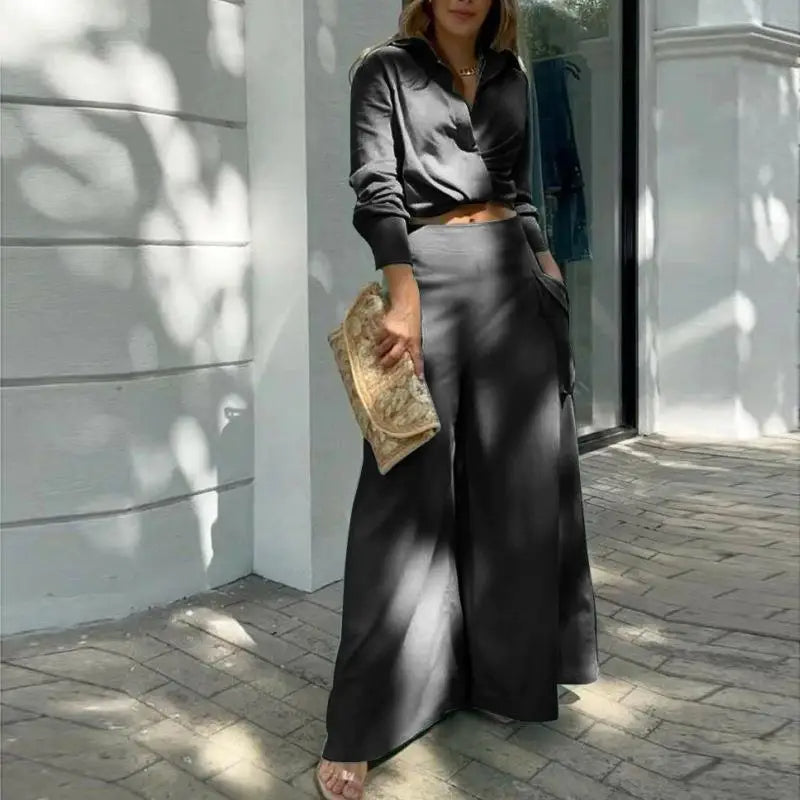 Evelyn | Knotted Top & Palazzo Set