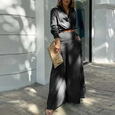 Evelyn | Knotted Top & Palazzo Set