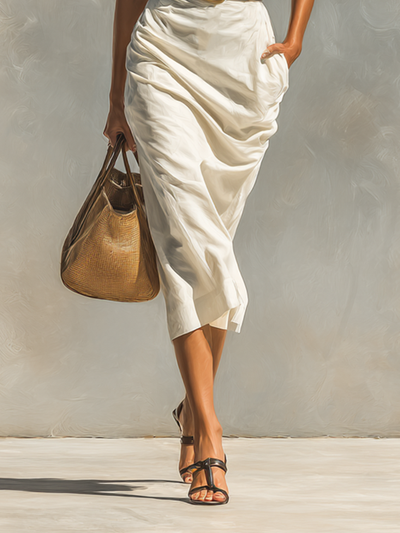 Vivian | Collared Belted Dress