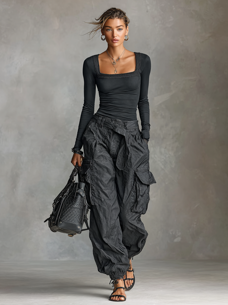 Sloane | Square Neck Cargo Set