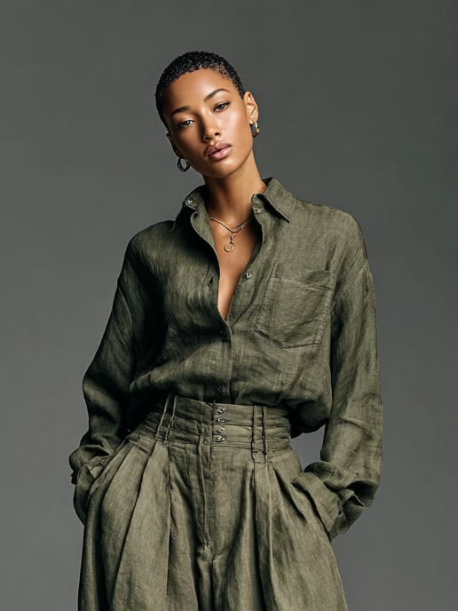 Serena | Cotton-Linen Two-Piece Set
