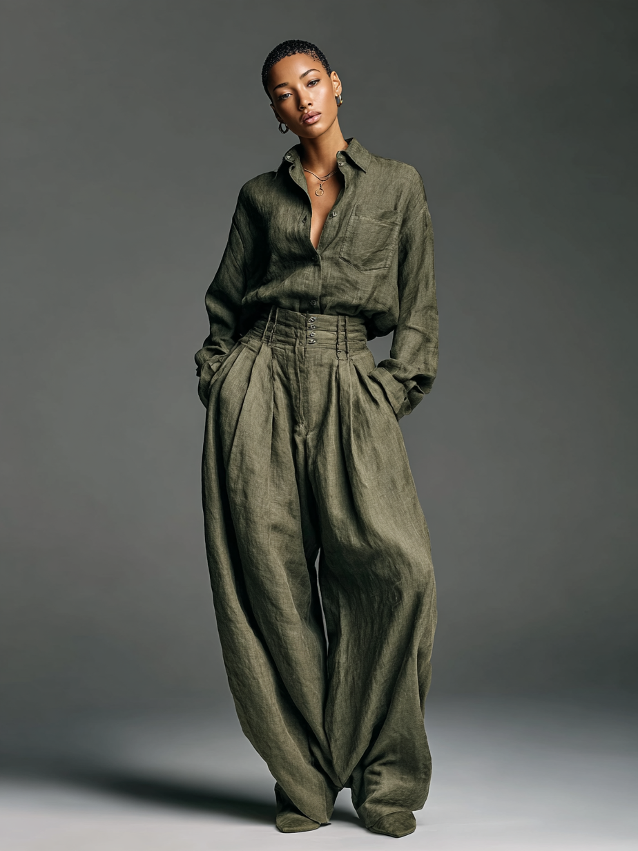 Serena | Cotton-Linen Two-Piece Set