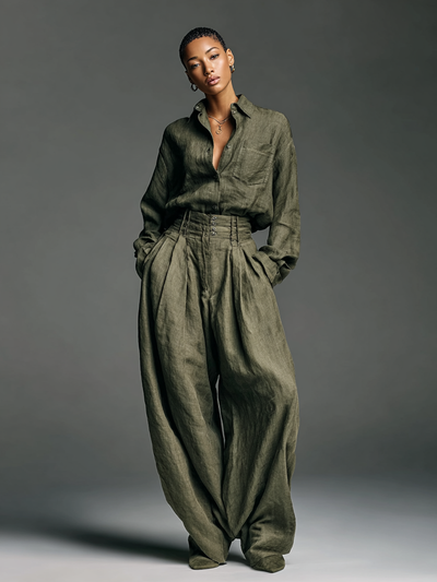 Serena | Cotton-Linen Two-Piece Set